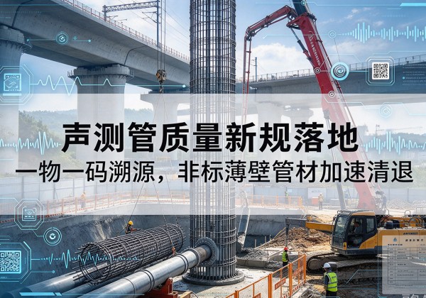 顺城声测管质量新规落地，一物一码溯源，非标薄壁管材加速清退